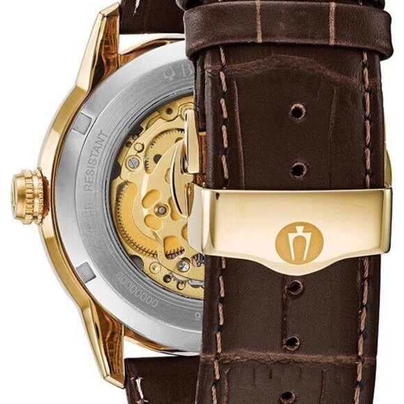 Bulova Classic Sutton Mechanical Automatic Men's Leather Watch - Picture 4 of 5